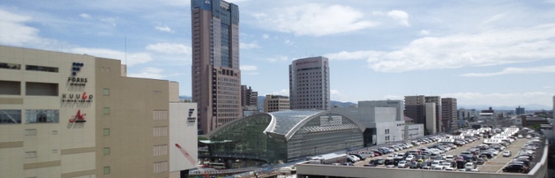 金沢駅屋上駐車場
